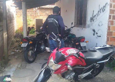 Motos recuperadas pela Polícia Civil do Piauí