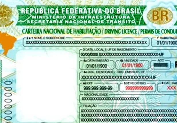 Nova Carteira Nacional de Habilitação