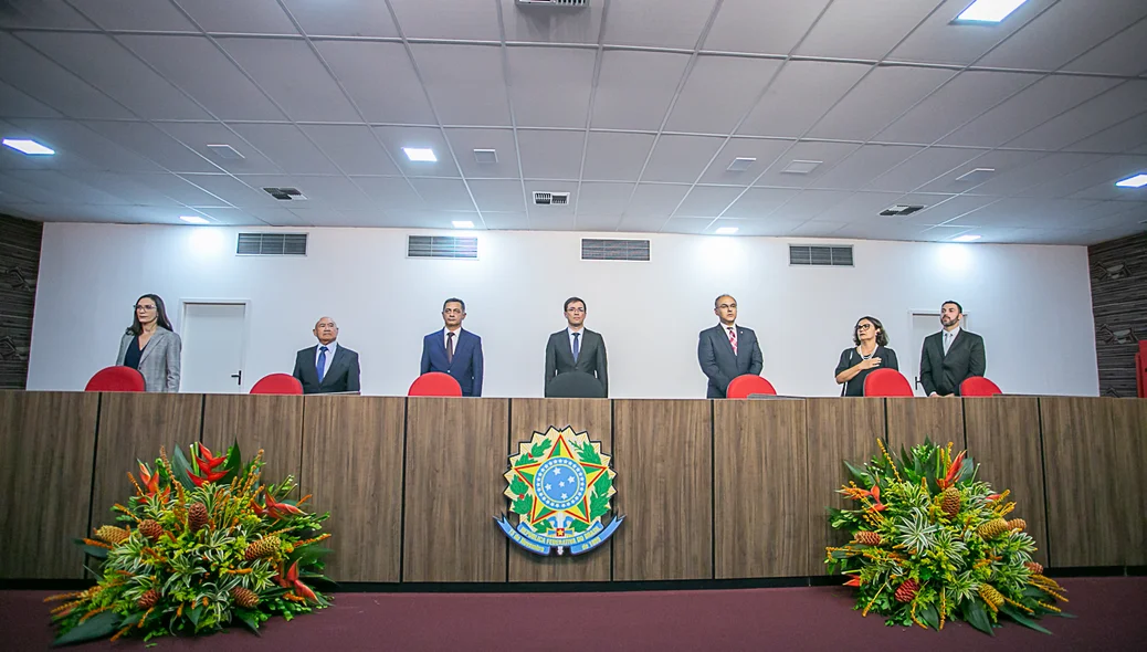 O evento contou com autoridades do Judiciário e da Segurança Pública