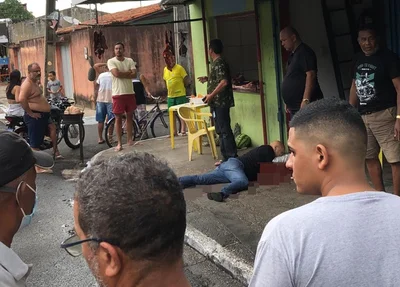 O policial foi alvejado com vários tiros no Mocambinho