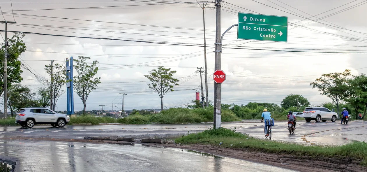 O trânsito na região da Ladeira do Uruguai