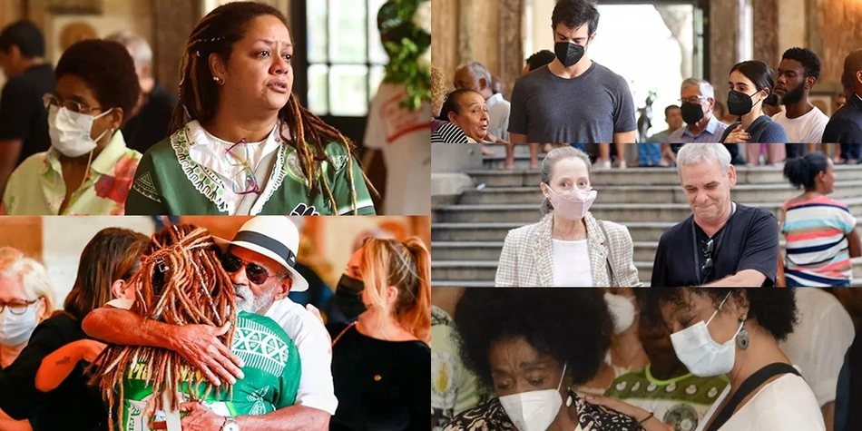 Personalidades presentes no velório de Milton