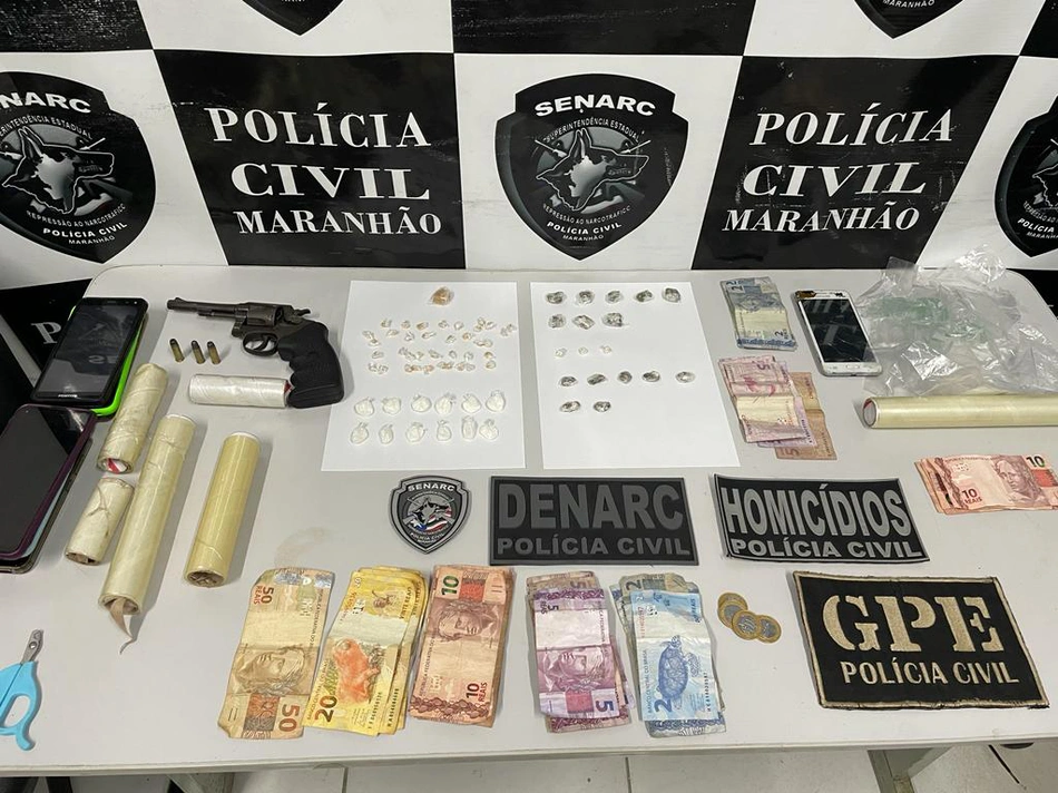 Polícia Civil prende três pessoas e apreende drogas em Timon