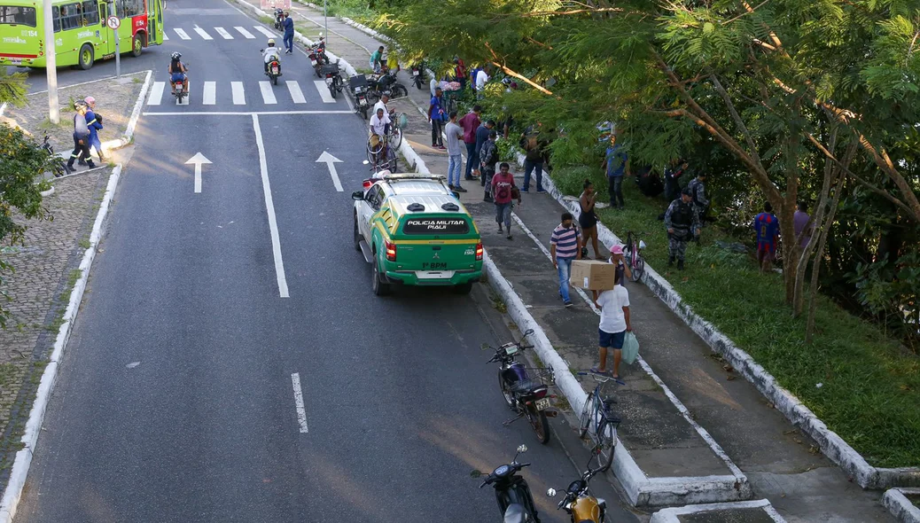 Polícia Militar isolou o local