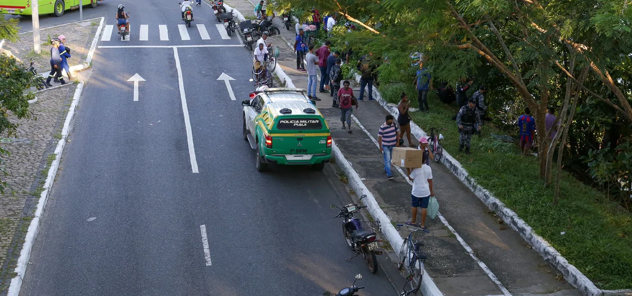 Polícia Militar isolou o local