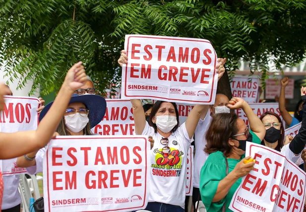 Professores em greve