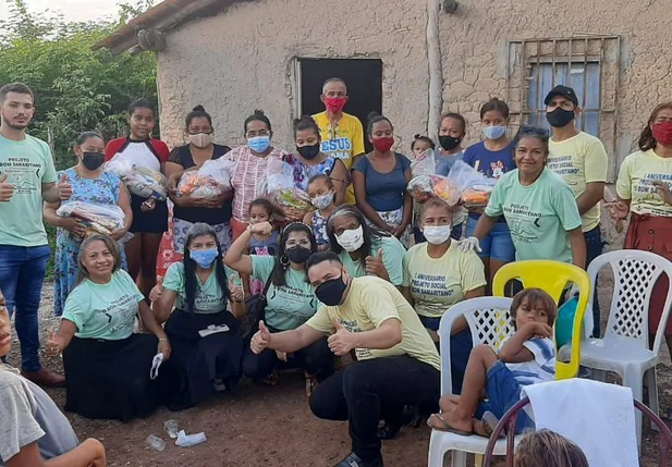 Projeto Bom Samaritano durante ação