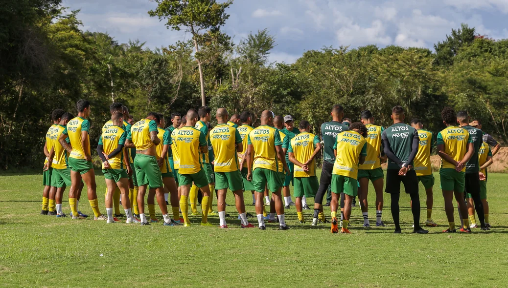 Reunião antes do treino