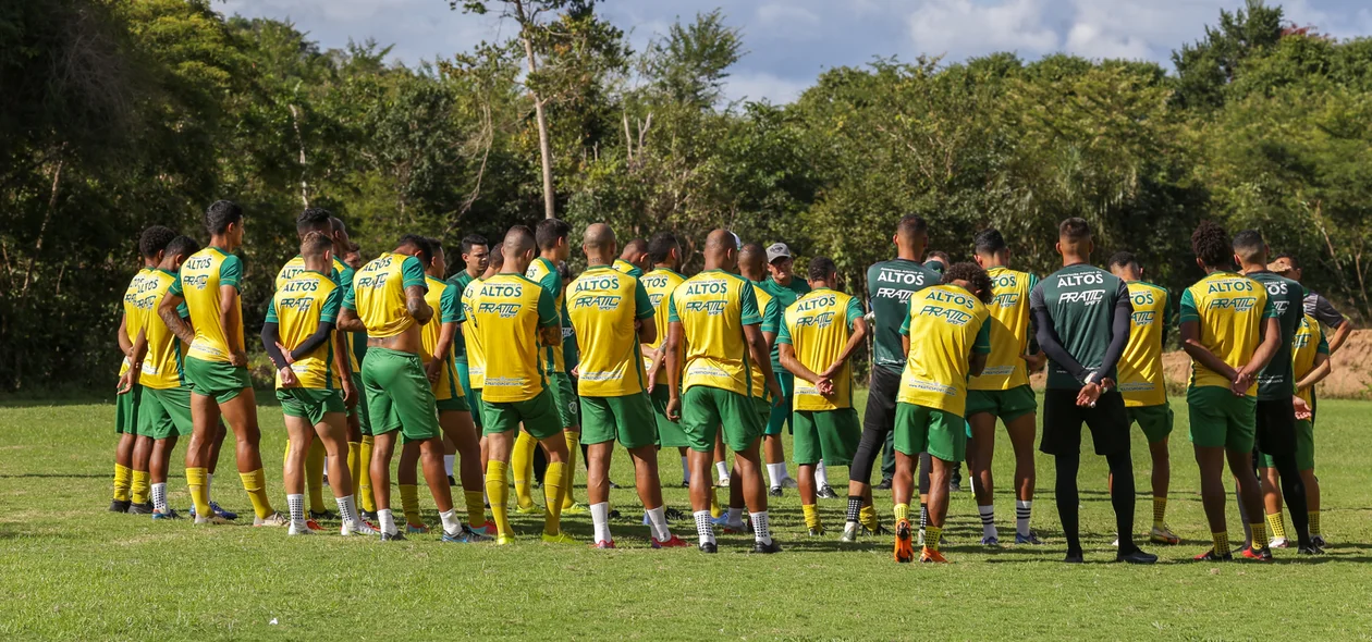 Reunião antes do treino