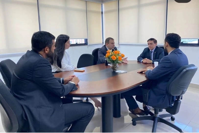 Reunião no TRT na qual Téssio Torres esteve presente