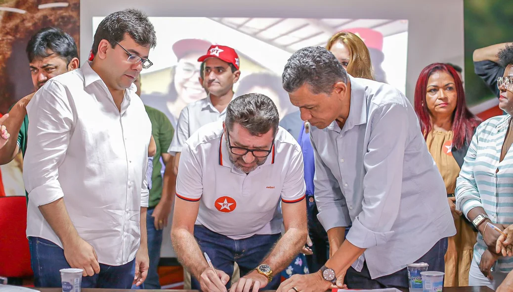 Solenidade de filiação ao PT