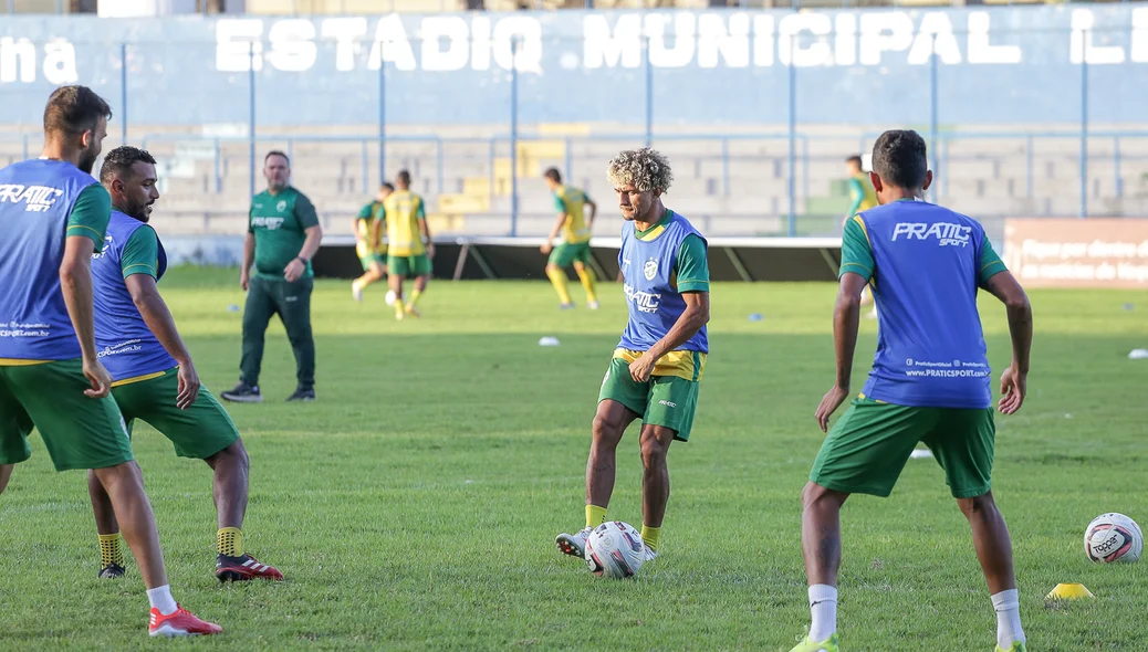 Time se preparando para o próximo jogo