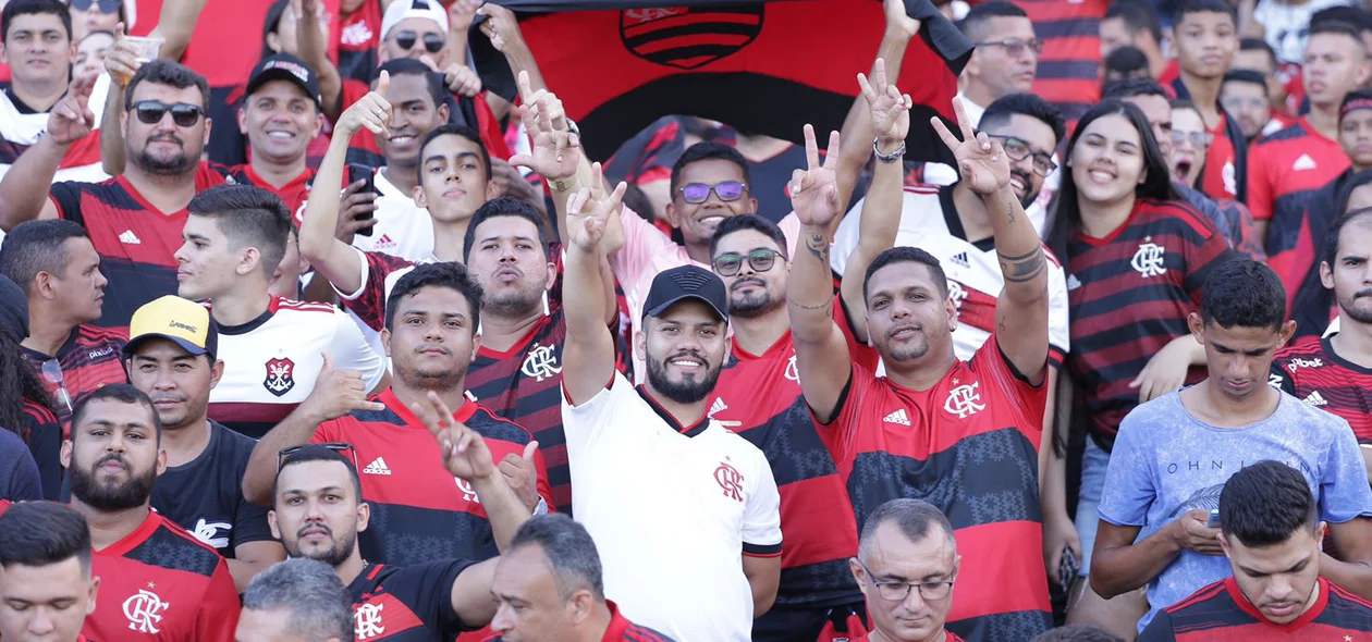Torcedores do Flamengo compareceram em peso