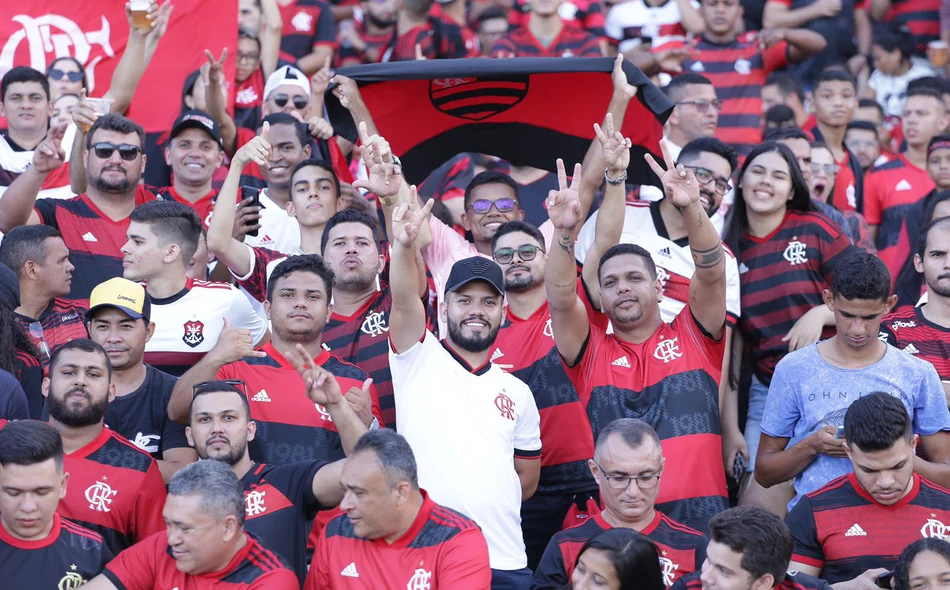 Torcedores do Flamengo compareceram em peso