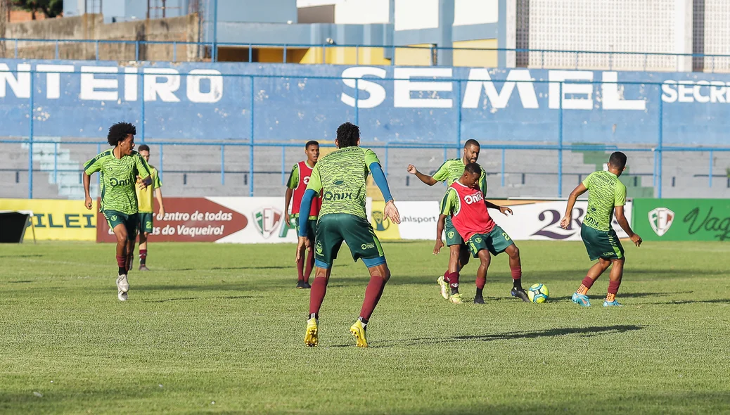 Treino aberto para a imprensa