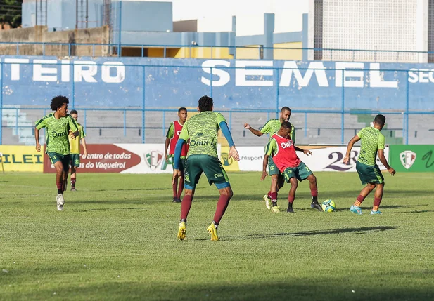 Treino aberto para a imprensa