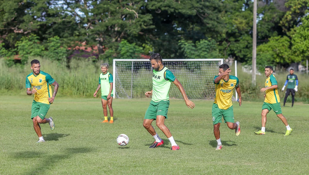 Treino coletivo da equipe