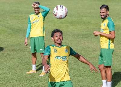 Treino do Altos antes da partida