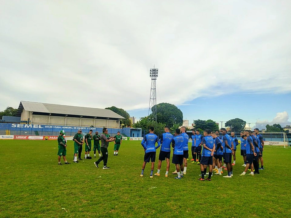 Último treino do Altos para o duelo contra o ABC