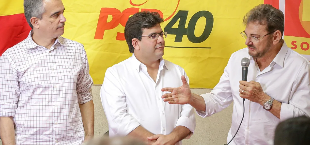 Washington Bonfim, Rafael Fonteles e Wilson Martins