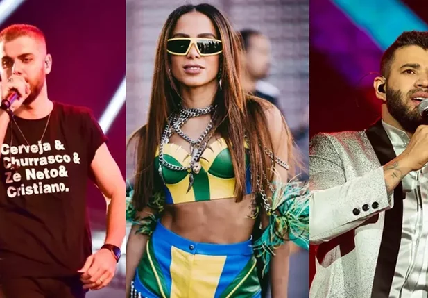 Zé Neto, Anitta e Gusttavo Lima