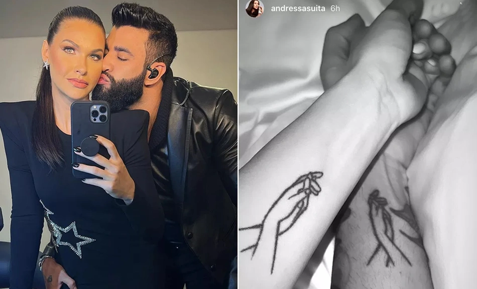 Andressa Suita, Gusttavo Lima e as tattoos