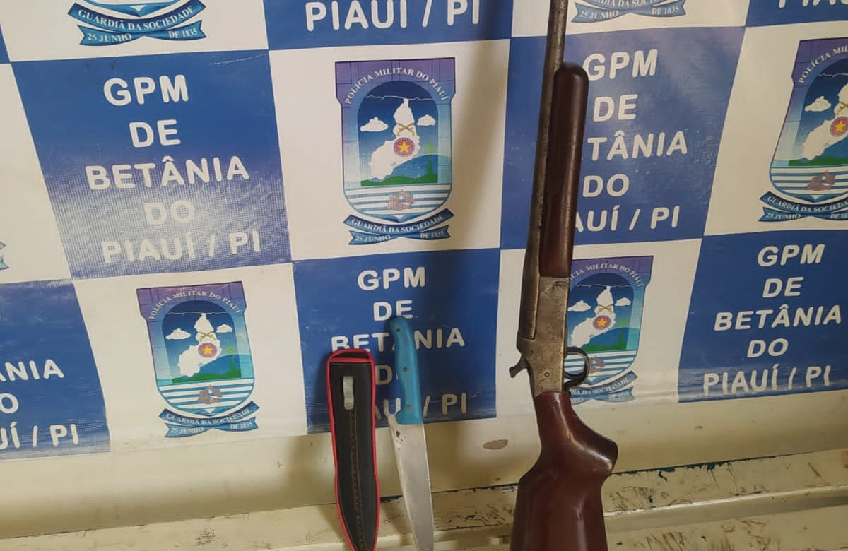 Armas do suspeito