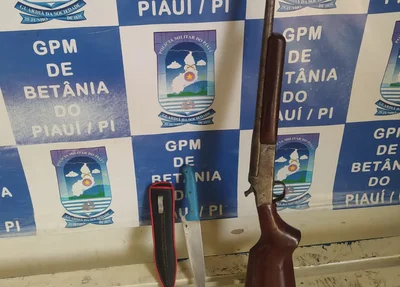 Armas do suspeito
