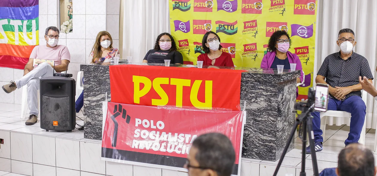 Membros do PSTU no lançamento da chapa
