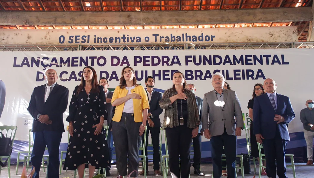 Autoridades presentes no evento
