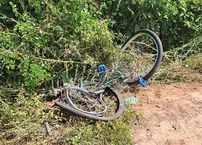 Bicicleta da vítima