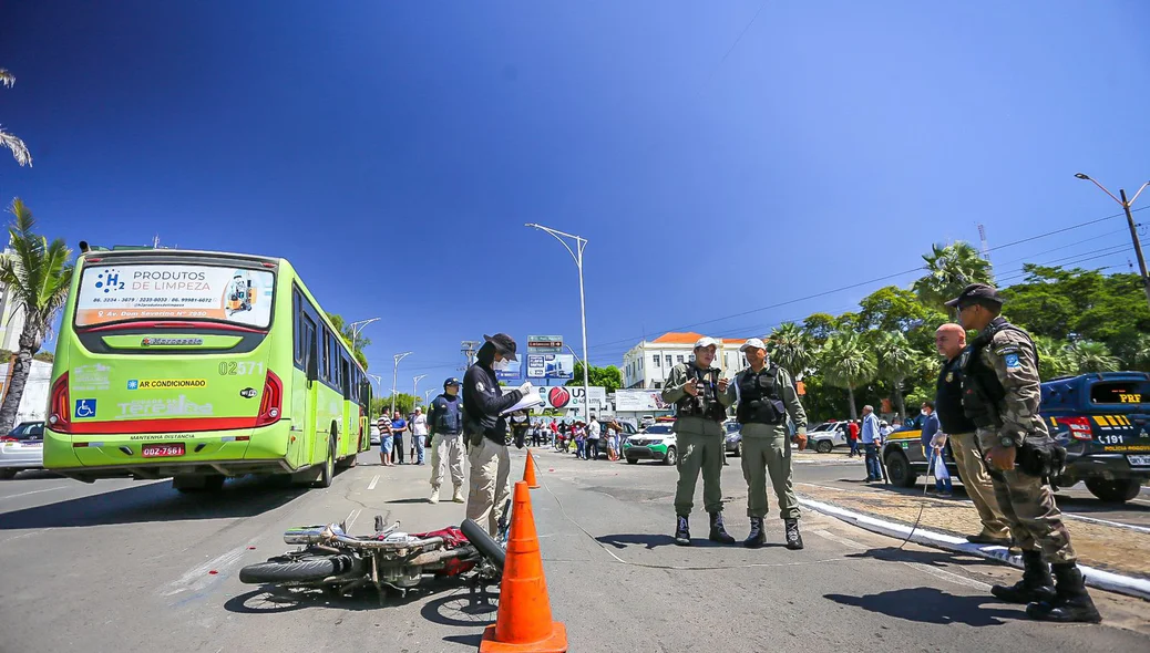 Bptran isolou o local do acidente
