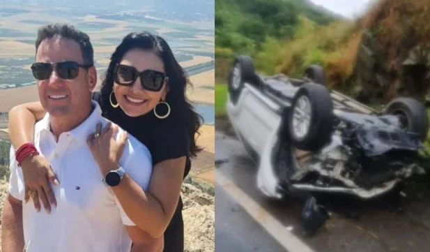 Cantora gospel Eyshila Santos e marido sofrem acidente de carro