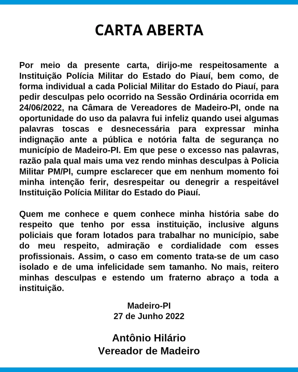Carta aberta