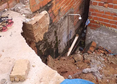 Casa foi interditada
