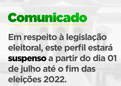 Comunicado emitido pelo Governo do Piauí