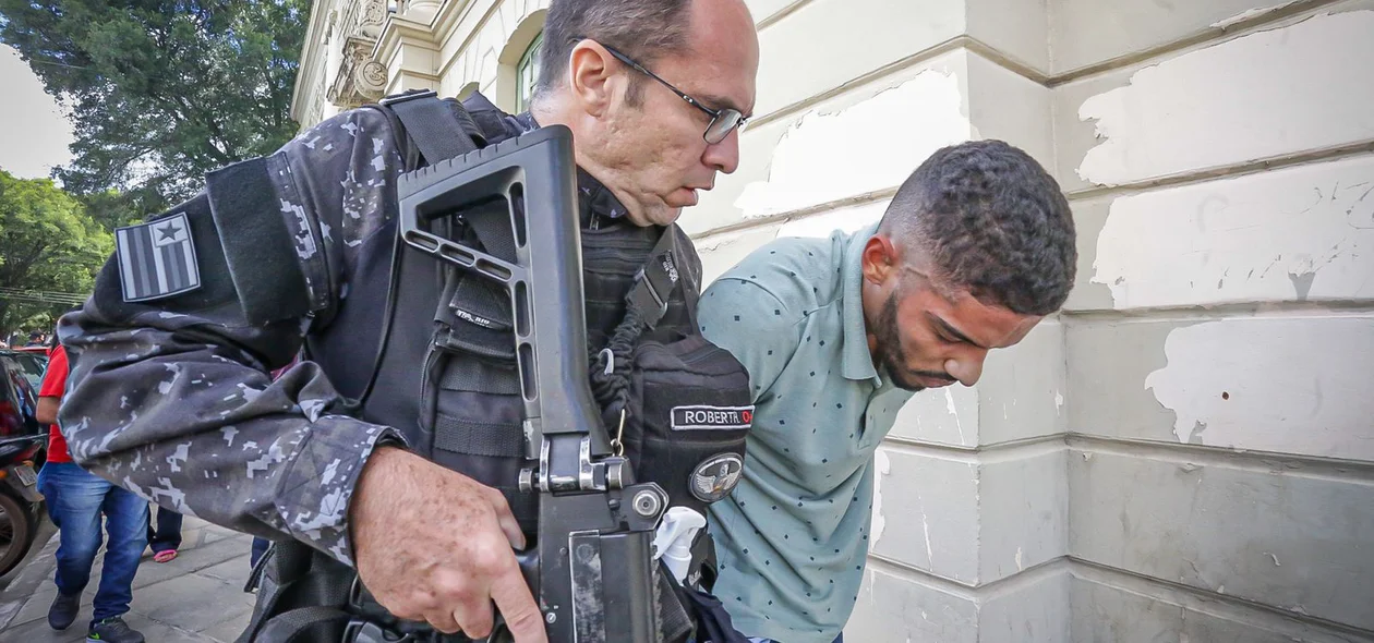 Criminoso preso no centro de Teresina