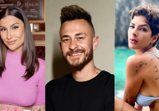 Da esquerda para a direita: Bianca Andrade, Fred e Lary Bottino