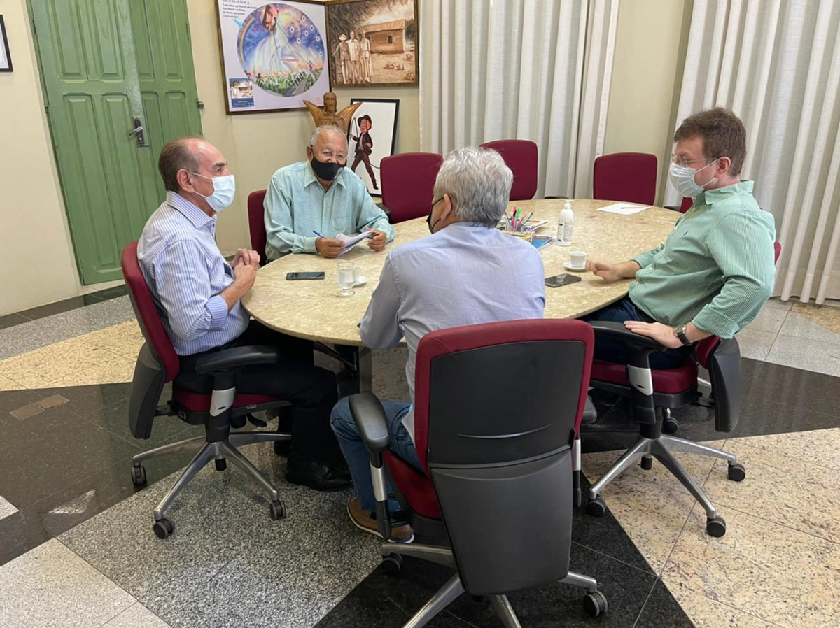 Dr. Pessoa recebe Marcelo Castro no Palácio da Cidade
