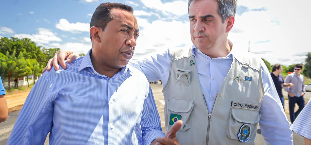 Ex-prefeito de Floriano Joel Rodrigues e Ciro Nogueira