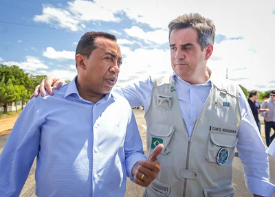 Ex-prefeito de Floriano Joel Rodrigues e Ciro Nogueira