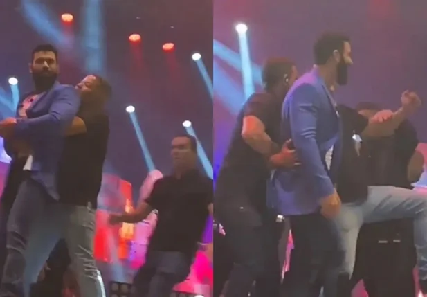 Fã invade show de Gusttavo Lima