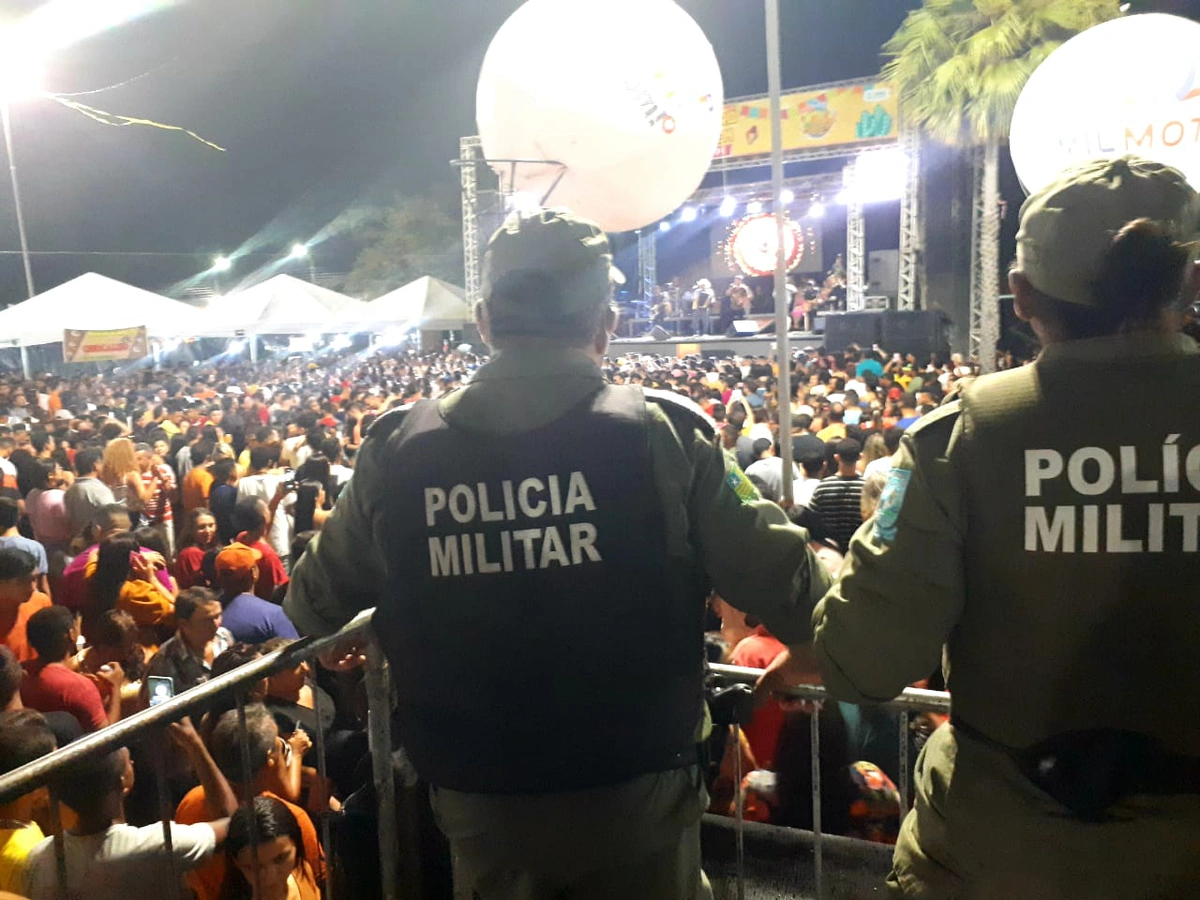 Festejos contou com o apoio da Polícia Militar