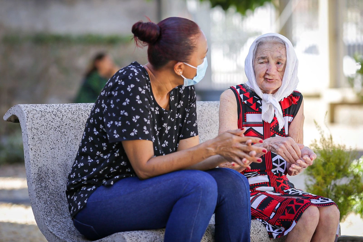 Idosa hospedada no Lar de Misericórdia