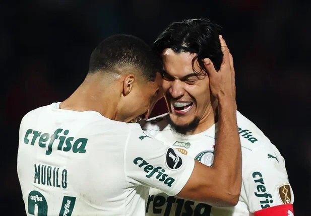 Jogadores do Palmeiras comemoram