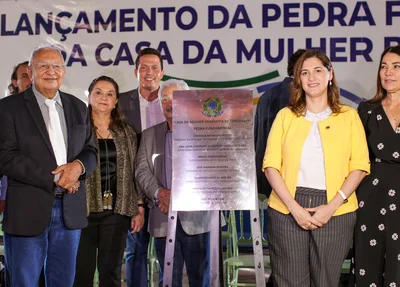 Lançamento da obra da Casa da Mulher