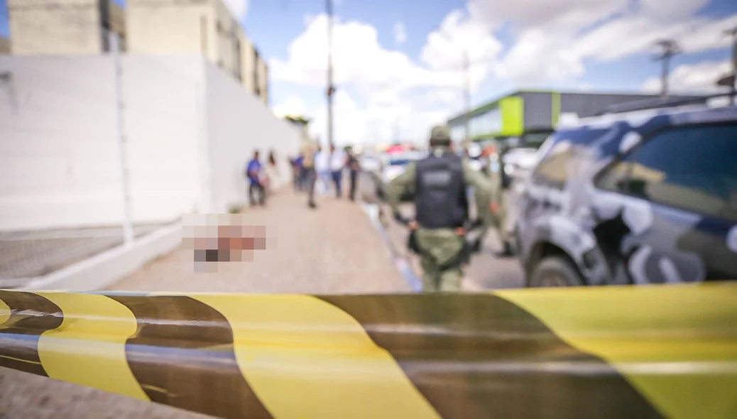 Local onde o indivíduo foi baleado e morreu