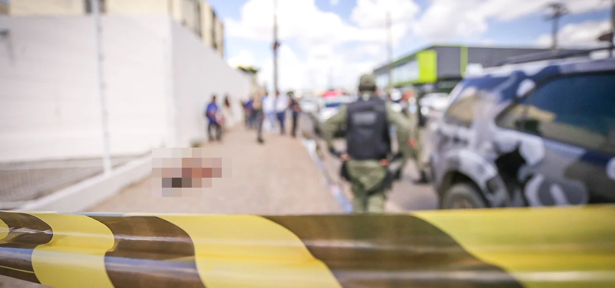 Local onde o indivíduo foi baleado e morreu