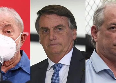 Lula, Bolsonaro e Ciro Gomes