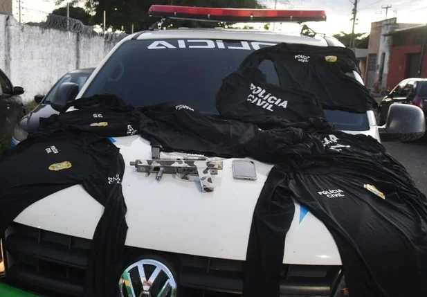 Material apreendido pela Força Tarefa em Teresina